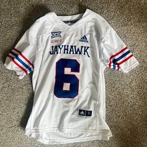 Kansas Jayhawks KU Daniels White Jersey